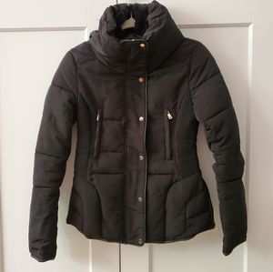 Zara Fitted Short Anorak Puffer Jacket